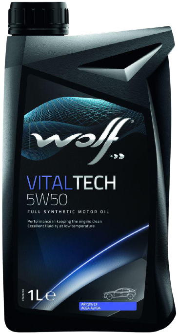 Моторное масло Wolf VitalTech 5W-50, 1л 
